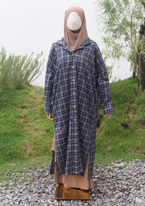 SAMPLE Azzahra Flannel - Navy