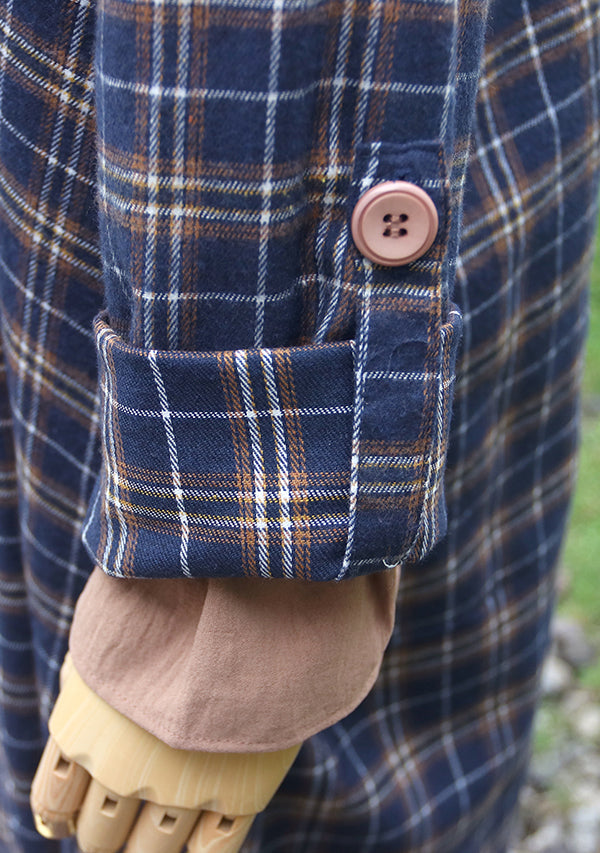 Azzahra Flannel - Navy