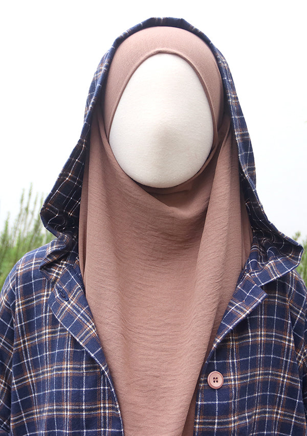 Azzahra Flannel - Navy