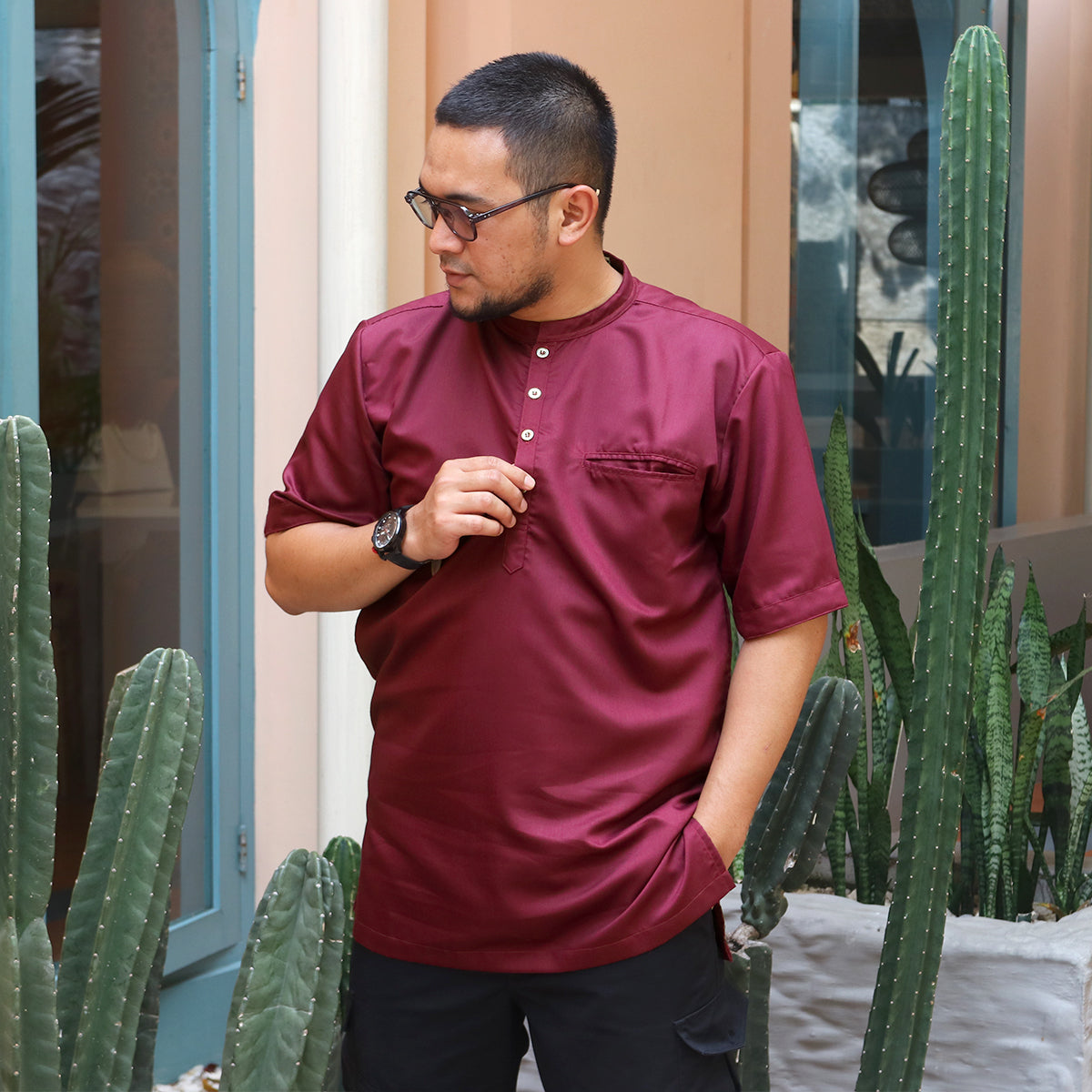 Ammar Kurta - Maroon