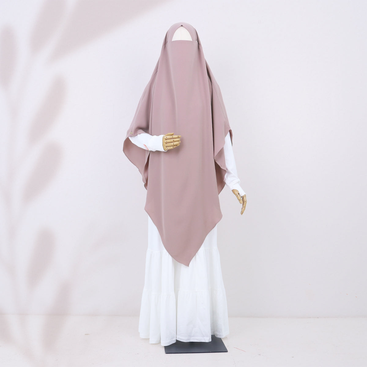 Chasmi French Khimar - Dusty Pink