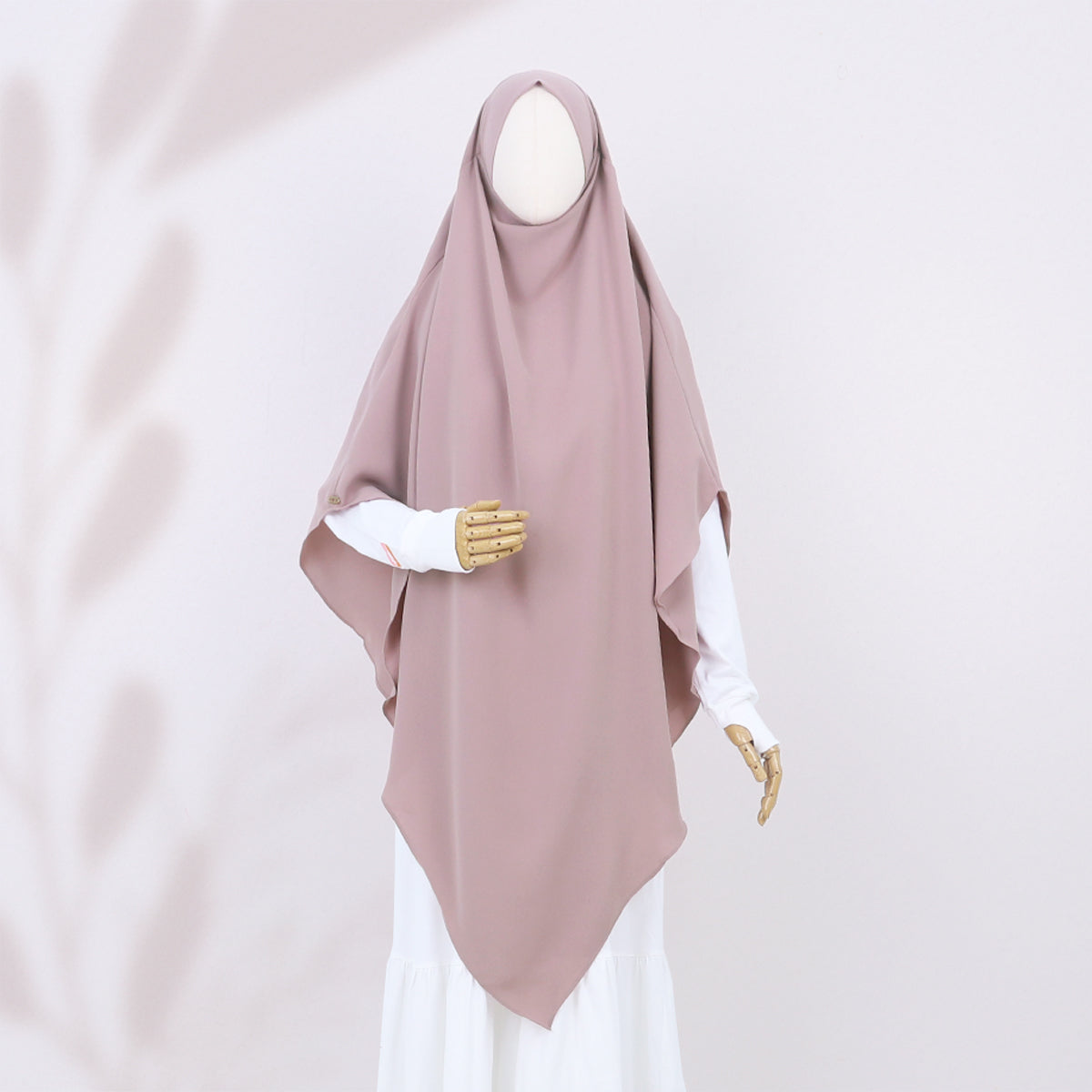Chasmi French Khimar - Dusty Pink