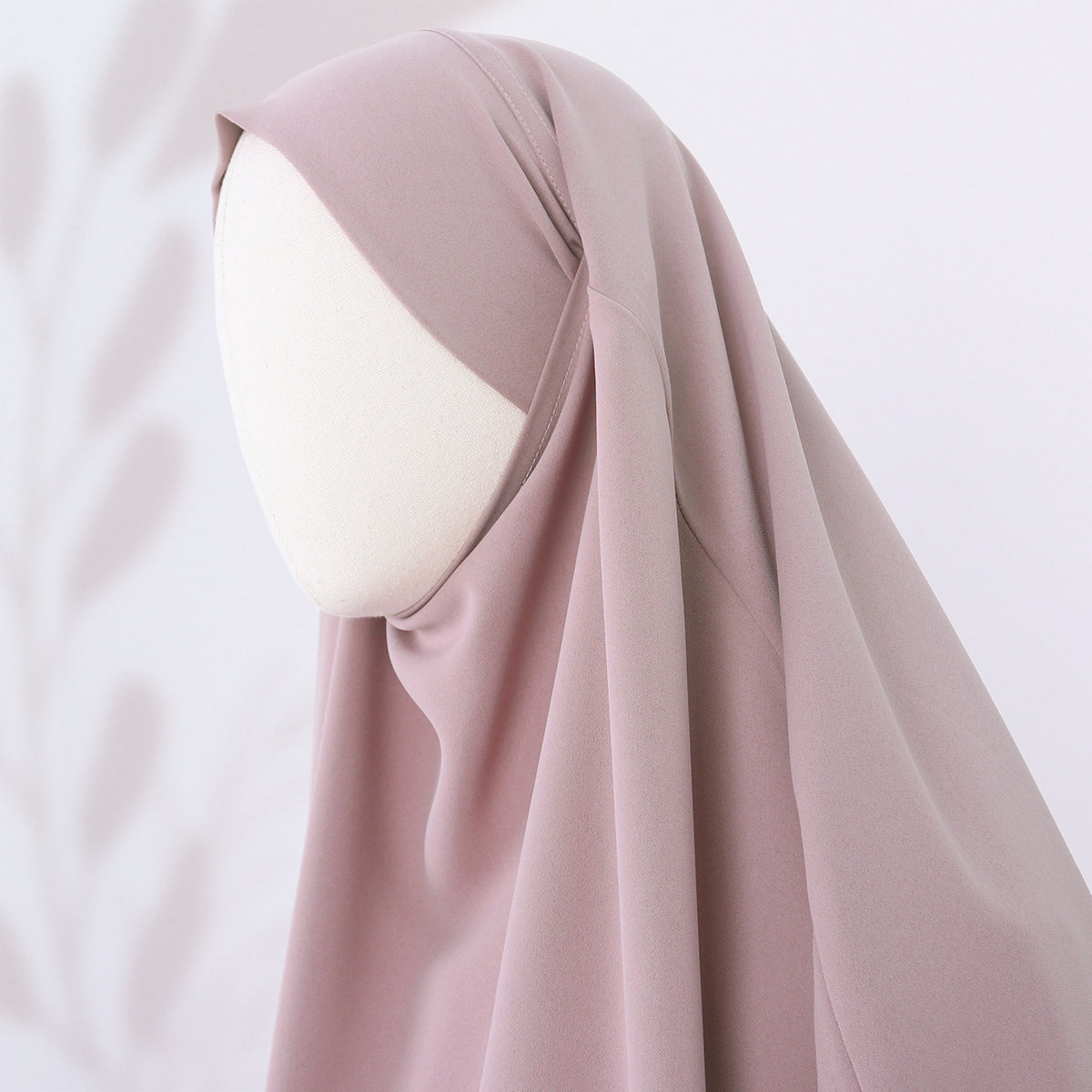Chasmi French Khimar - Dusty Pink