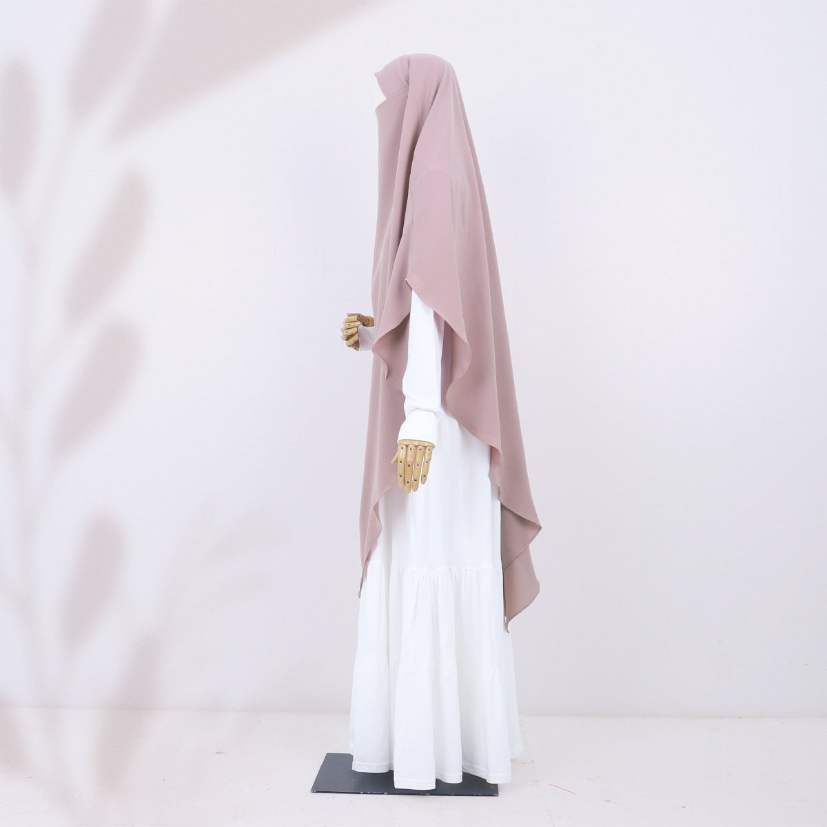 Chasmi French Khimar - Dusty Pink