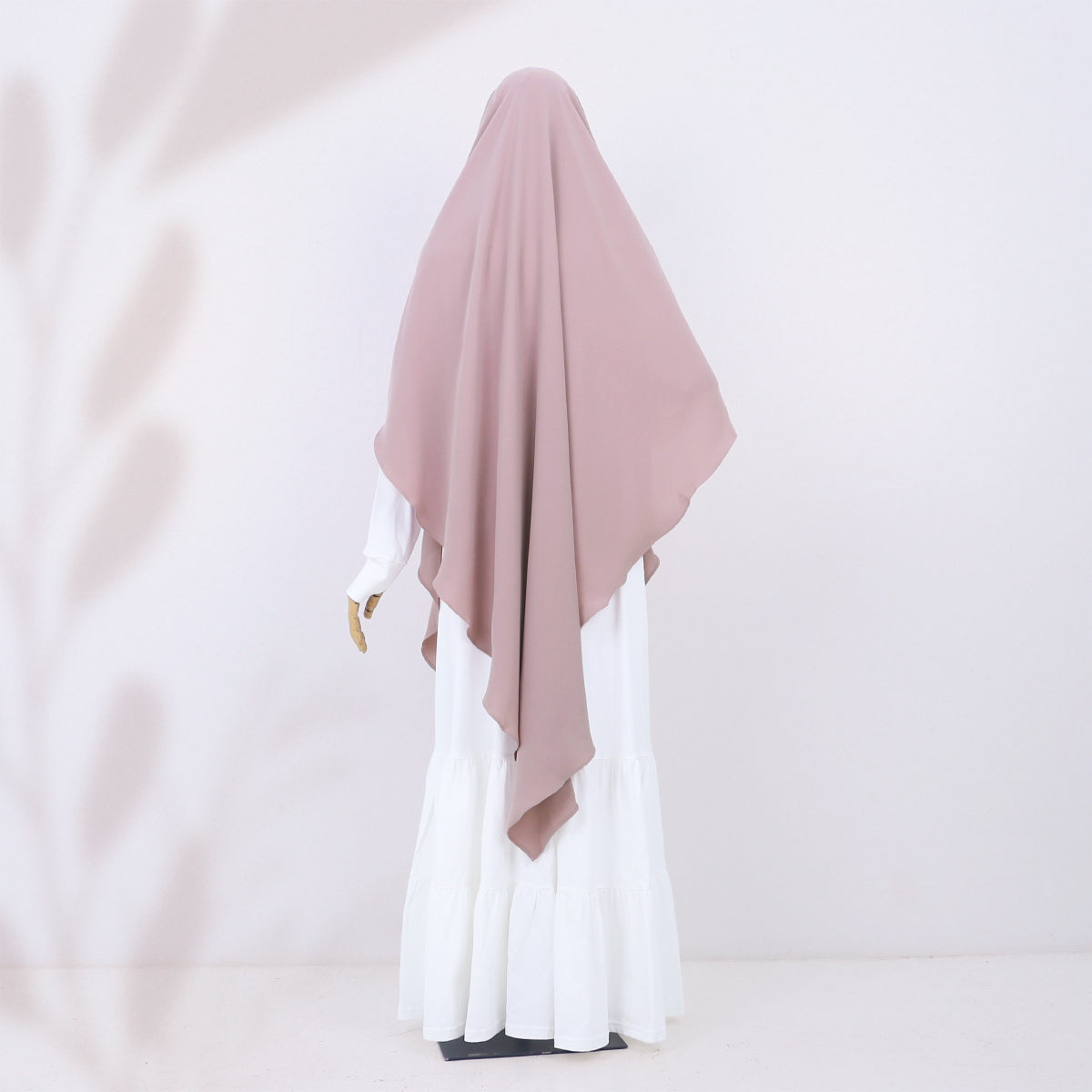 Chasmi French Khimar - Dusty Pink