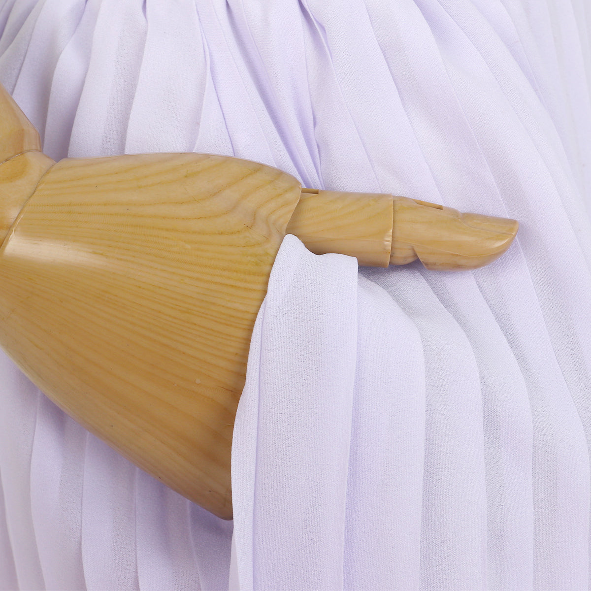 DEFECT - Elina Pleats Skirt - White