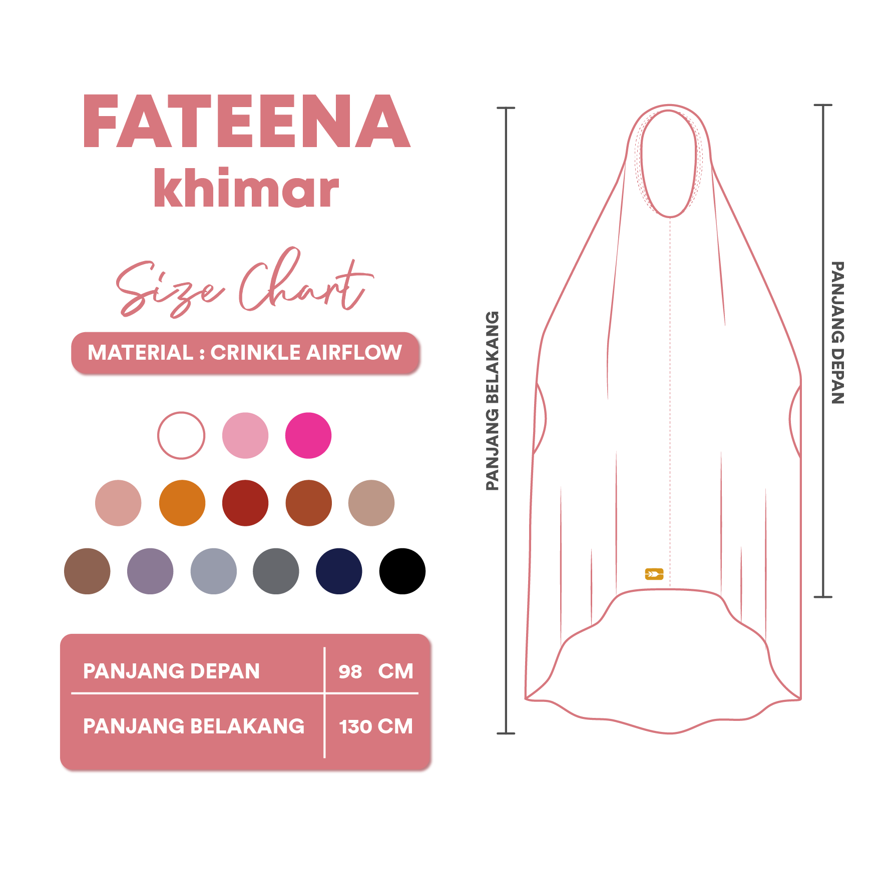 Fateena Khimar - Fuchsia