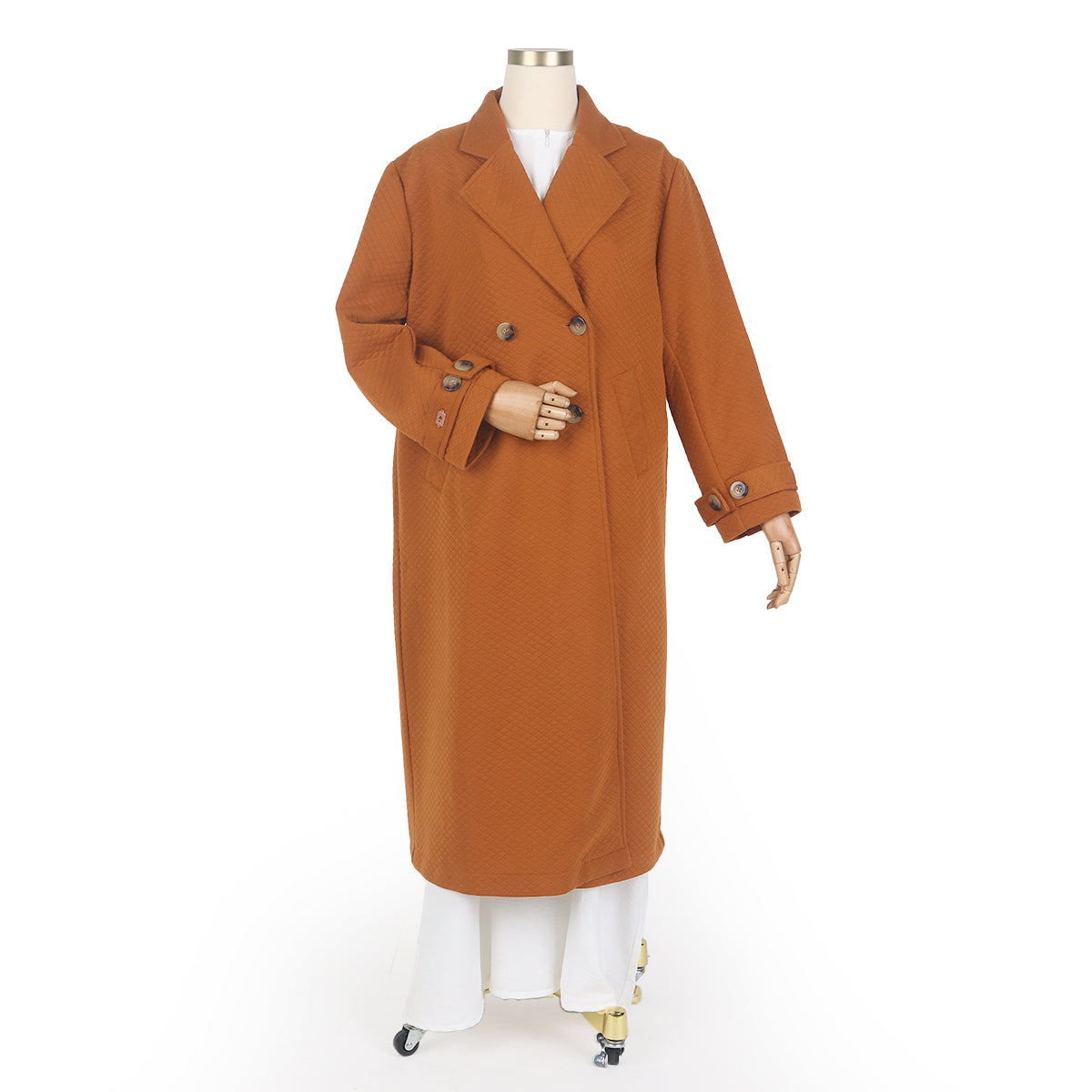 Hazeera Long Jacket - Brick