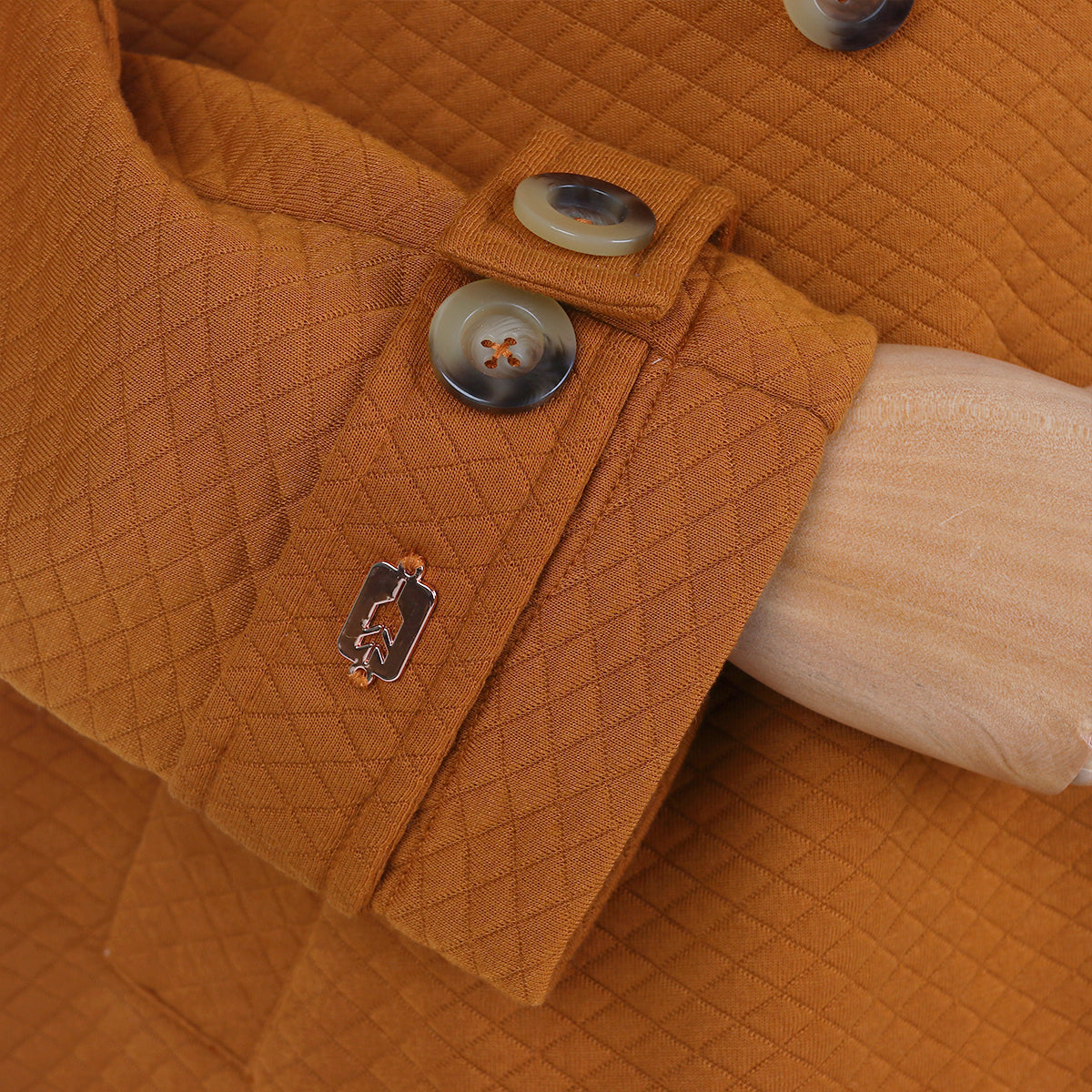 Hazeera Long Jacket - Brick