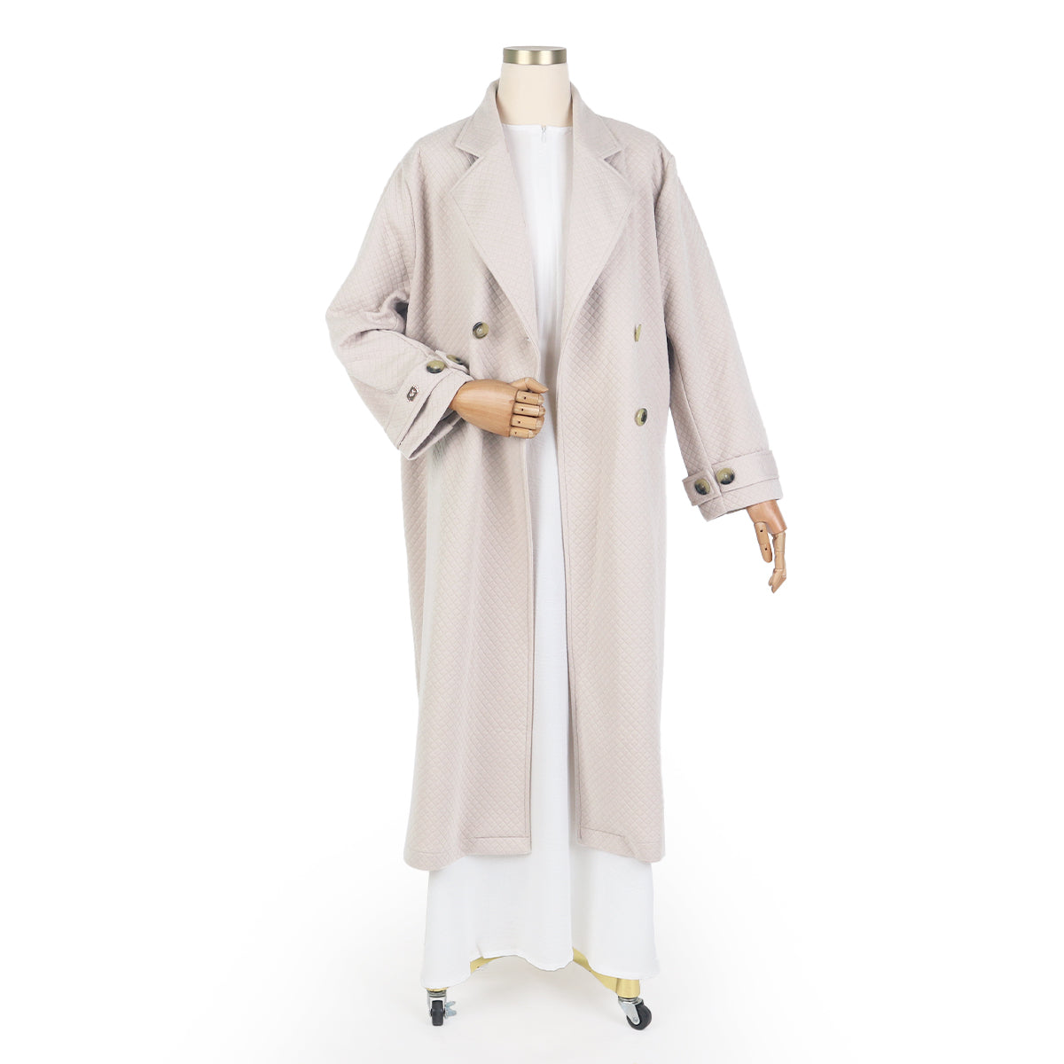 Hazeera Long Jacket - Cream