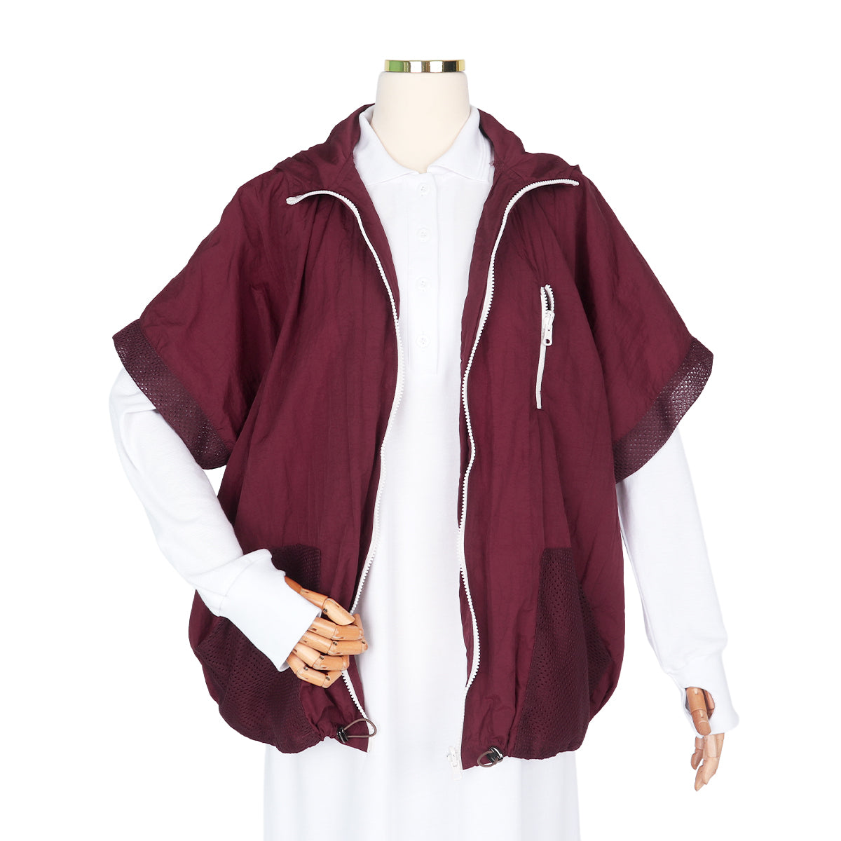 Hulaifah Vest - Burgundy