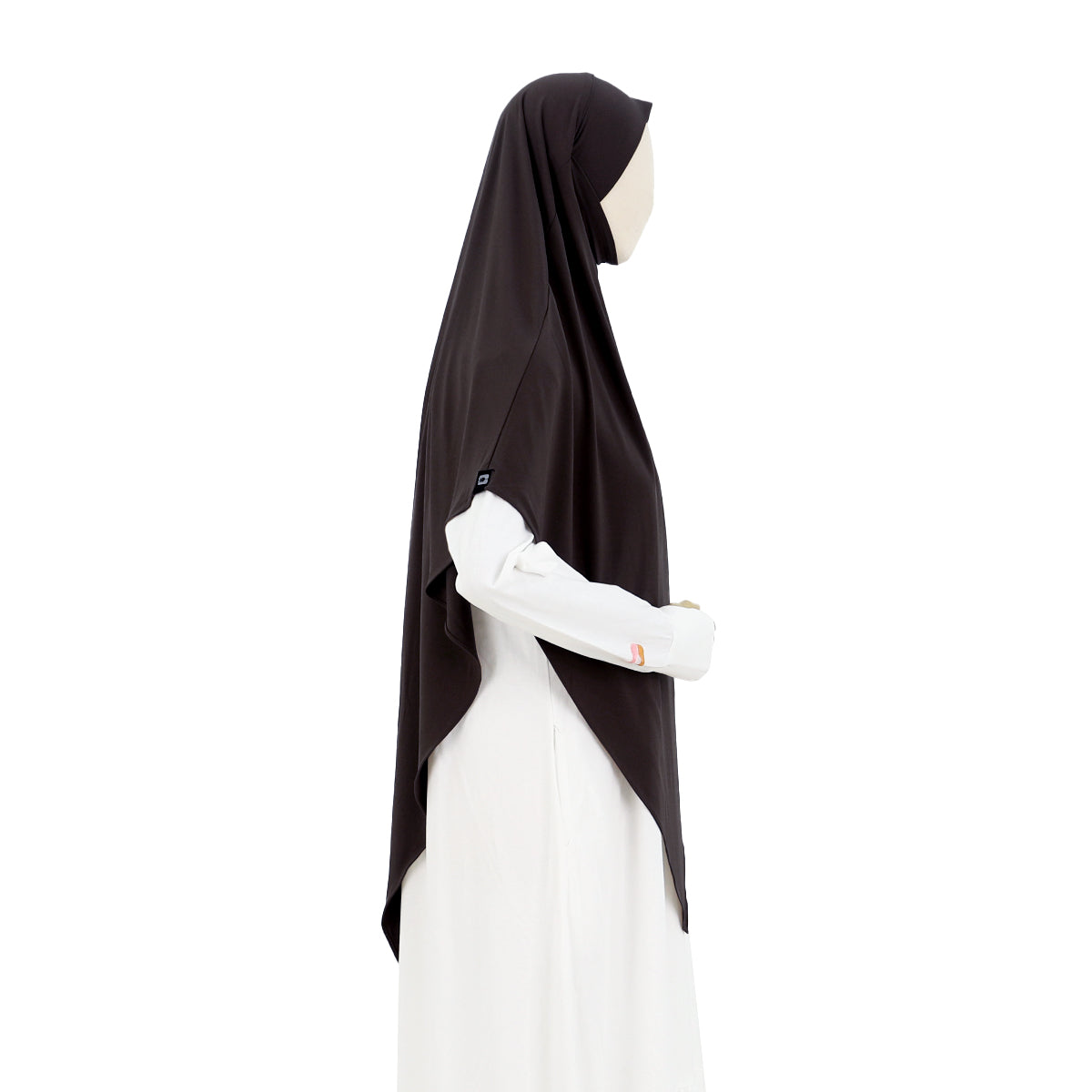 Husna French Khimar - Dark Brown