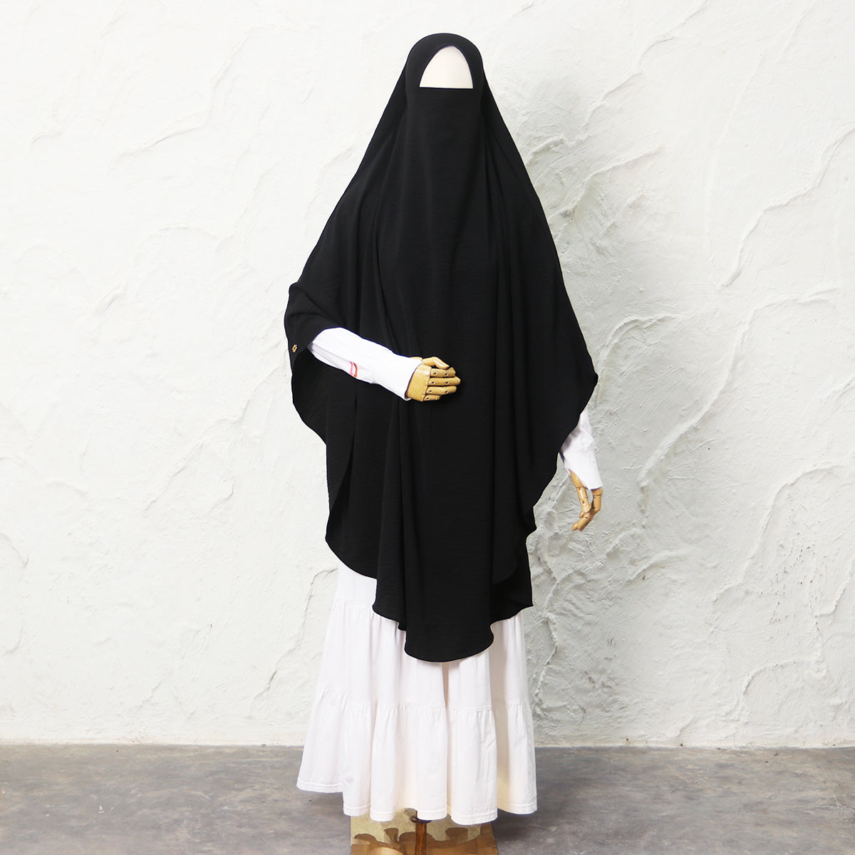 Jasmine French Khimar - Black