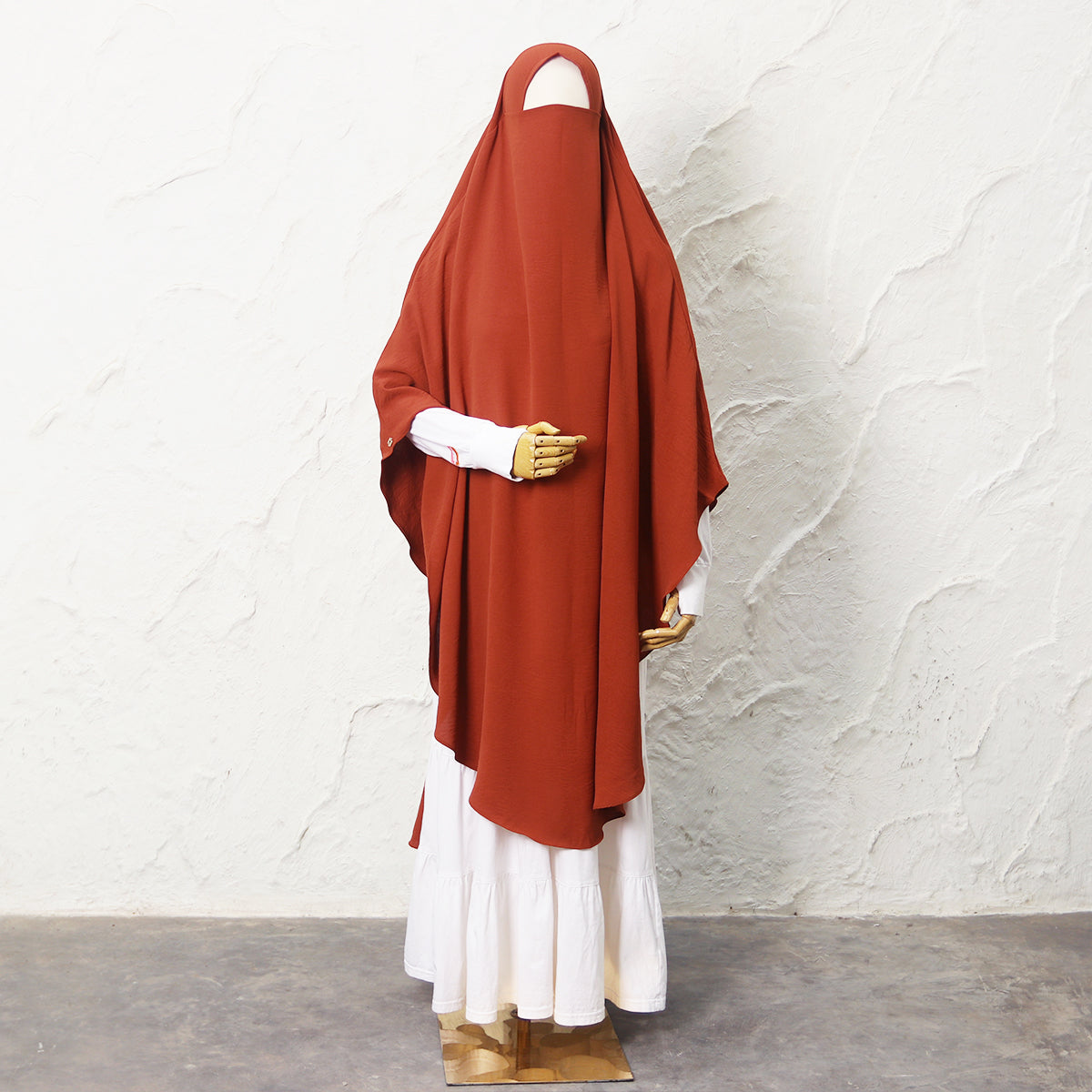 Jasmine French Khimar - Brick