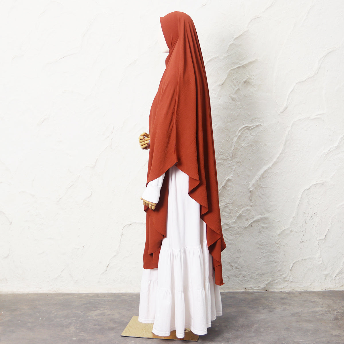 Jasmine French Khimar - Brick