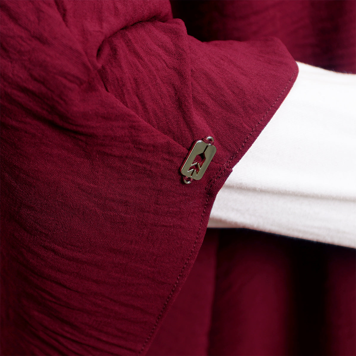 Jasmine French Khimar - Maroon
