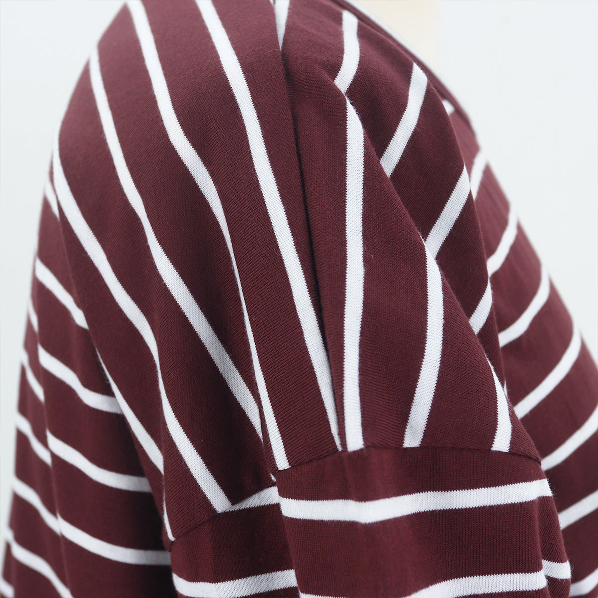 Laila Strip Top - Maroon