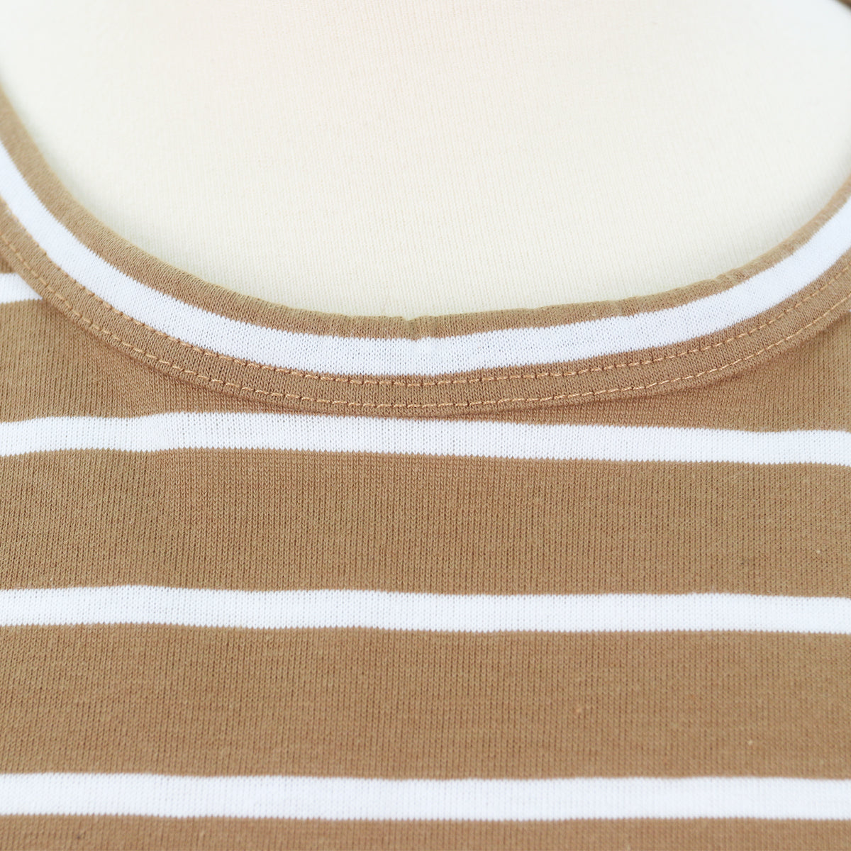 Laila Strip Top - Peanut