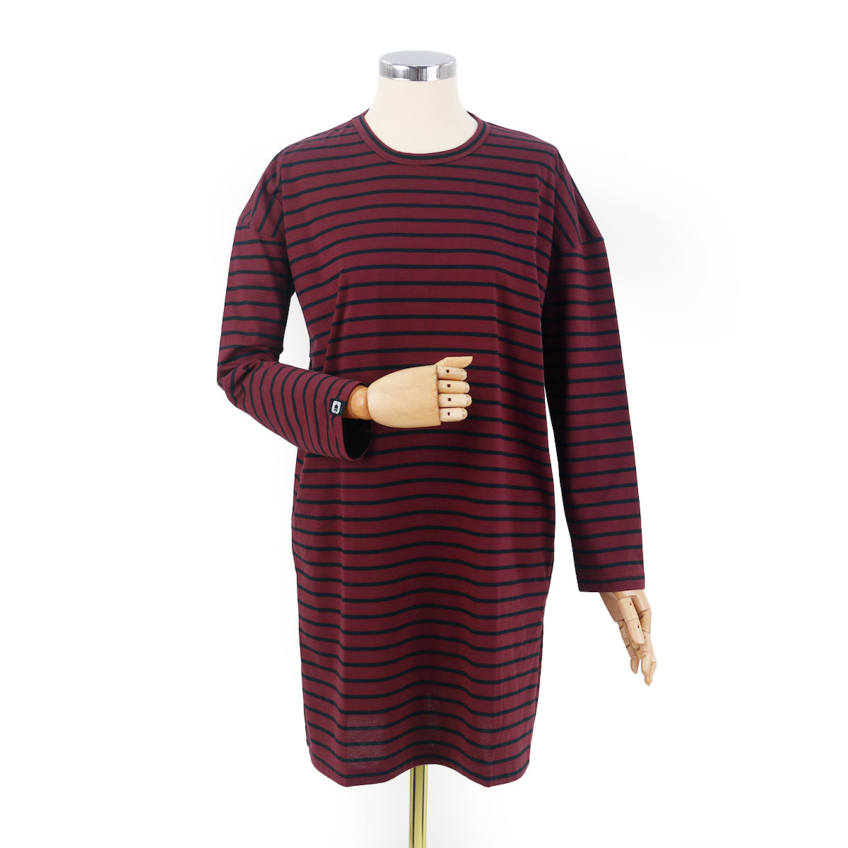 Lana Strip Top - Maroon