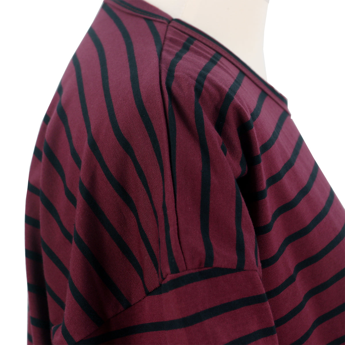 Lana Strip Top - Maroon