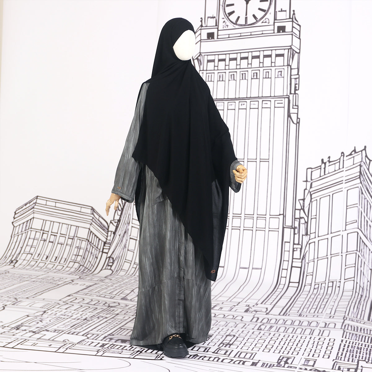 Luma Abaya - Dark Grey