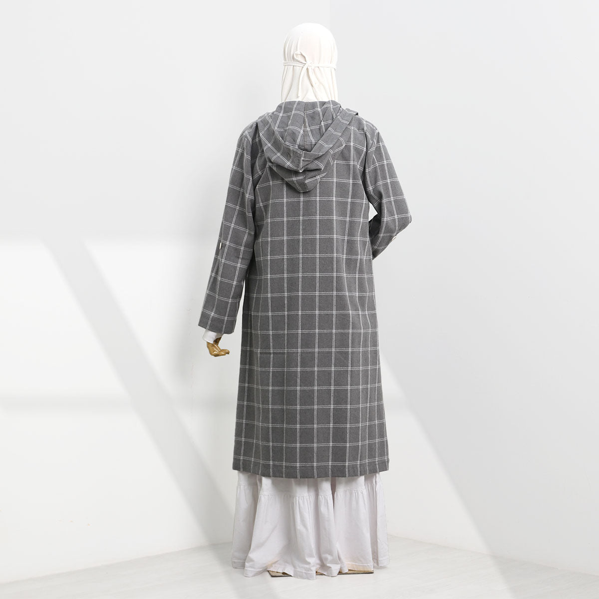 Maleekah Flannel - Grey