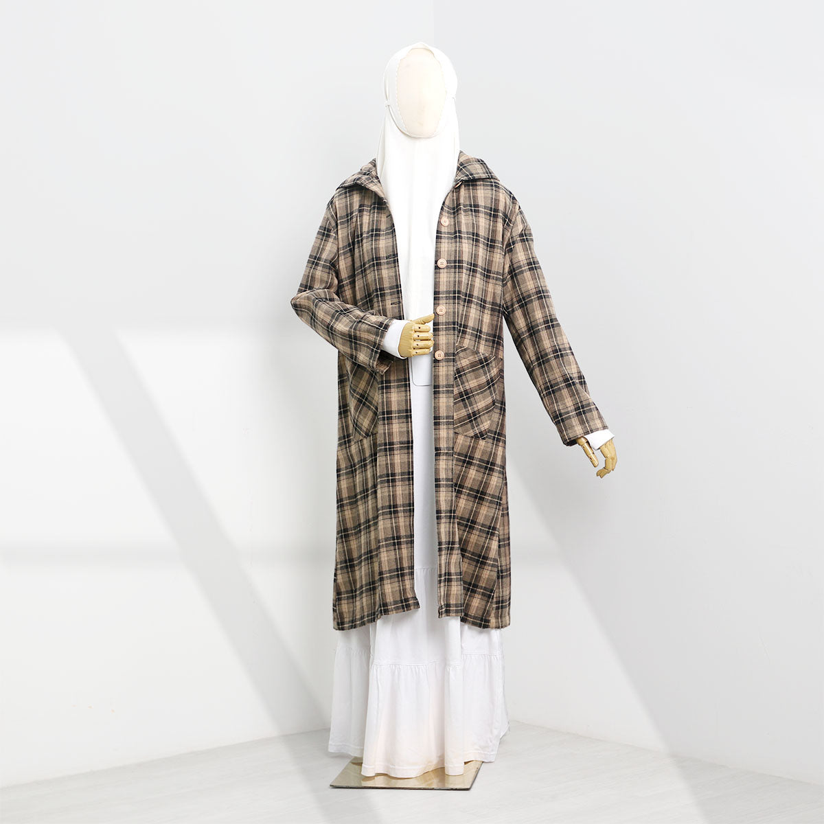 Maleekah Flannel - Mocca