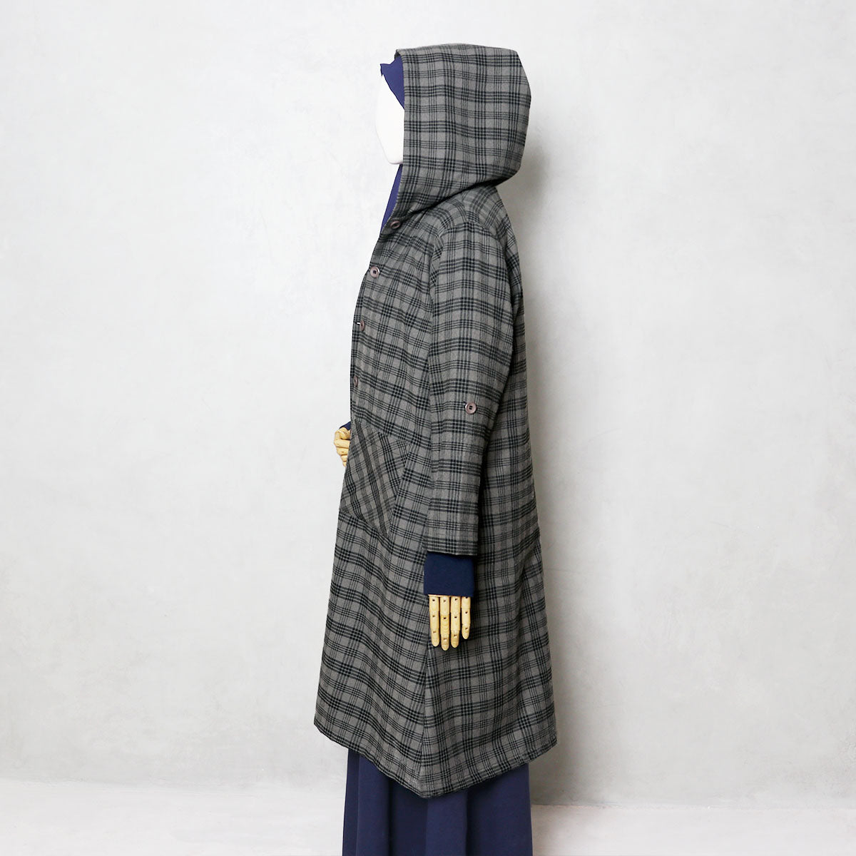 SAMPLE Maleekah Flannel - Dark Grey
