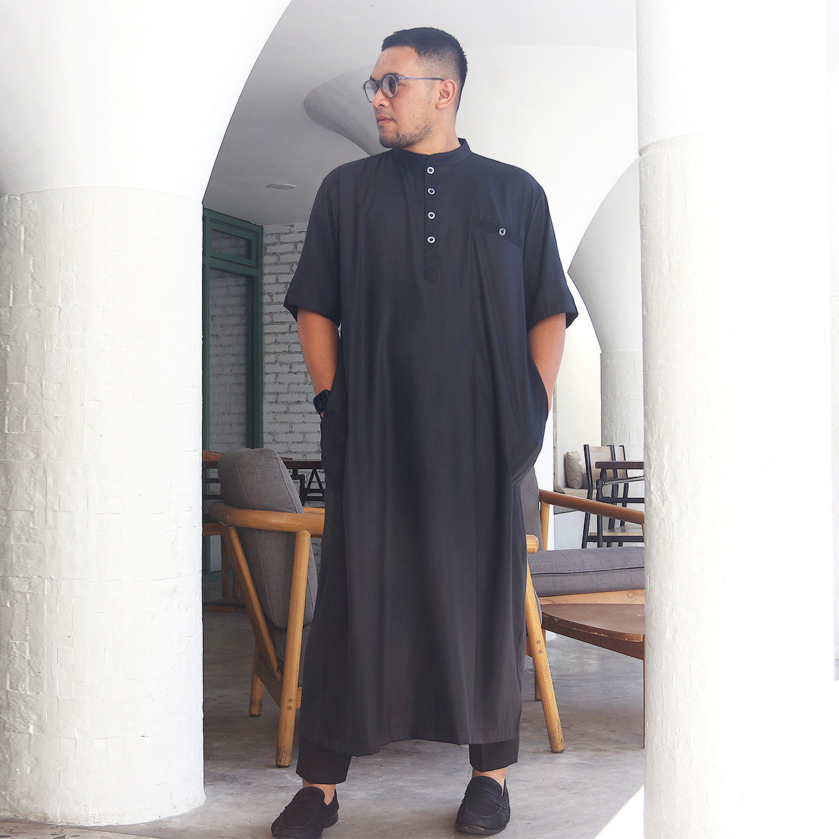 Rafasya Jubbah - Black