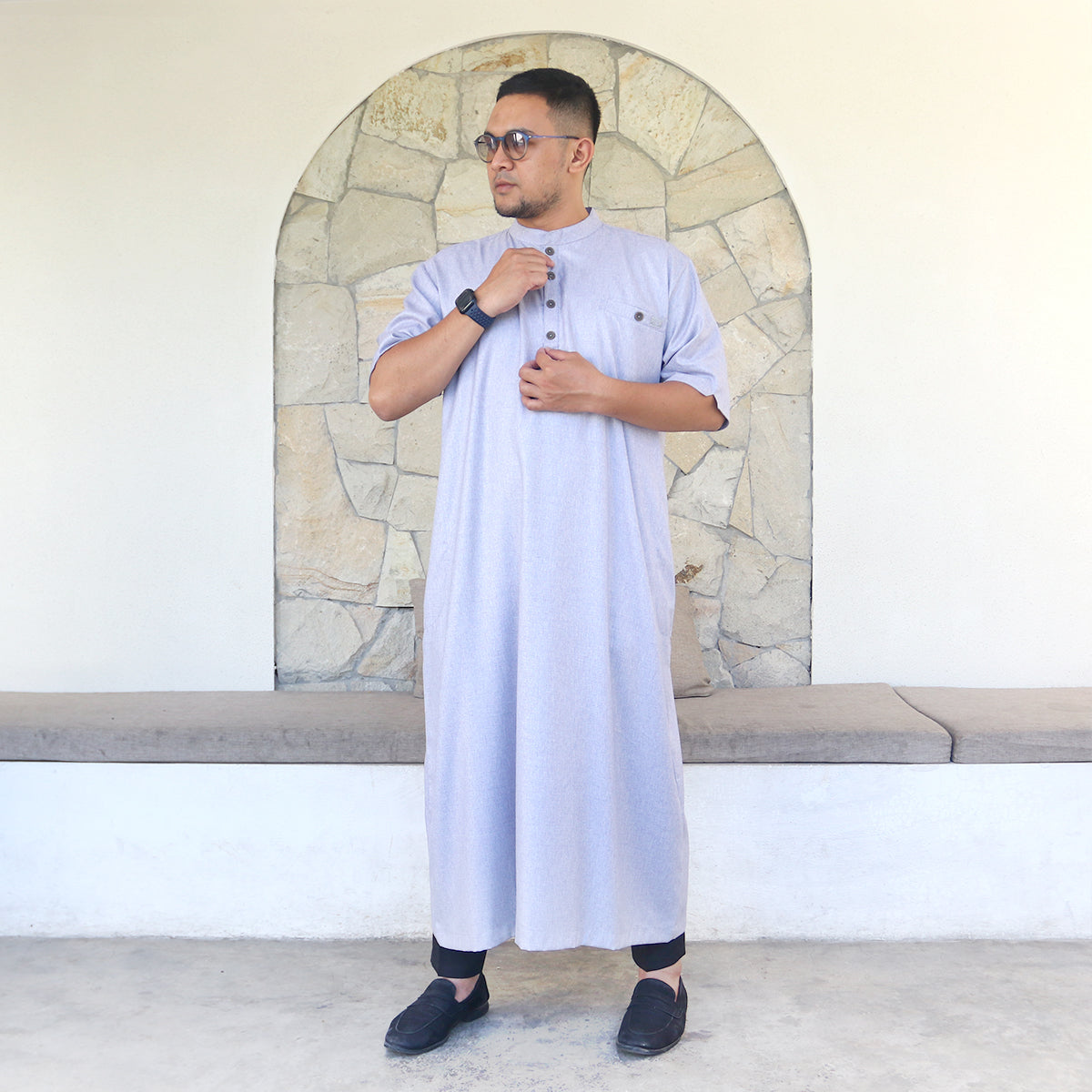 Rafasya Jubbah - Icelandic Blue