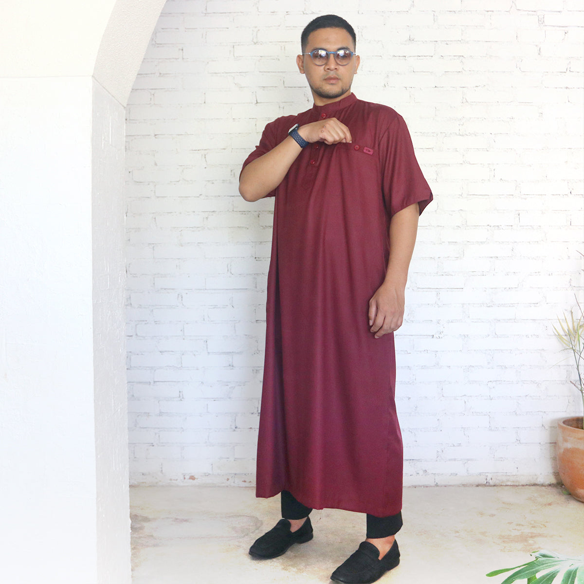 Rafasya Jubbah - Maroon