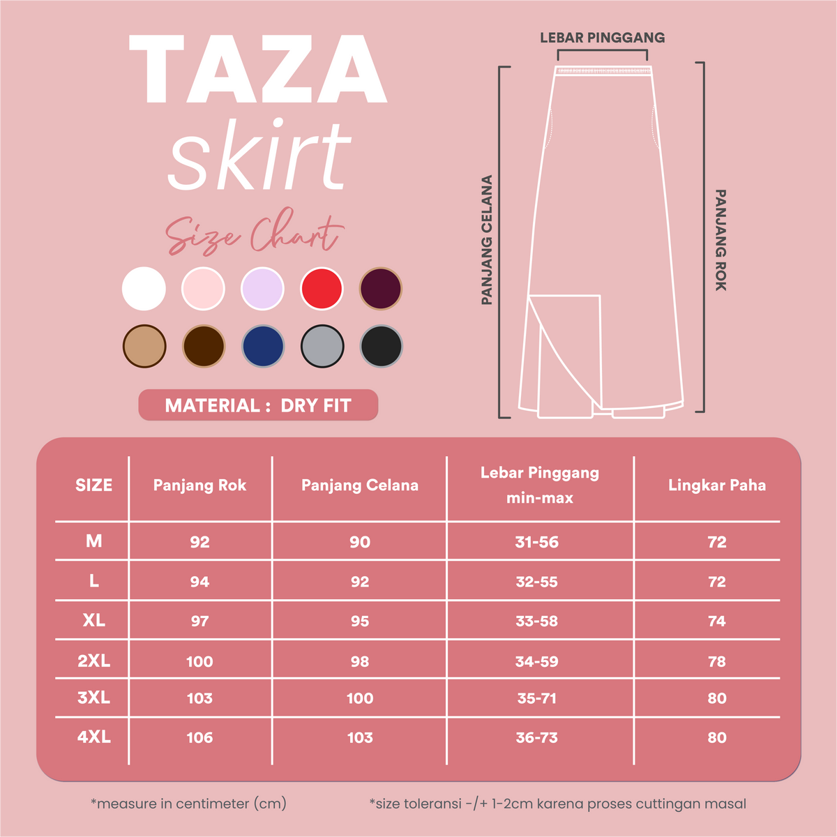 Defect Taza Skirt V2 - Burgundy