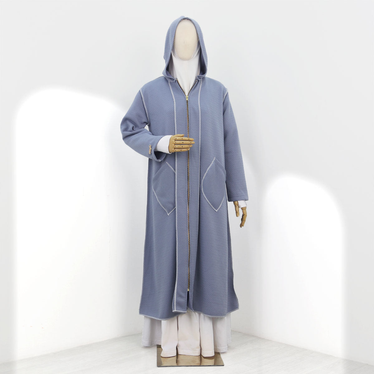 Nafeeza Long Jacket - Blue