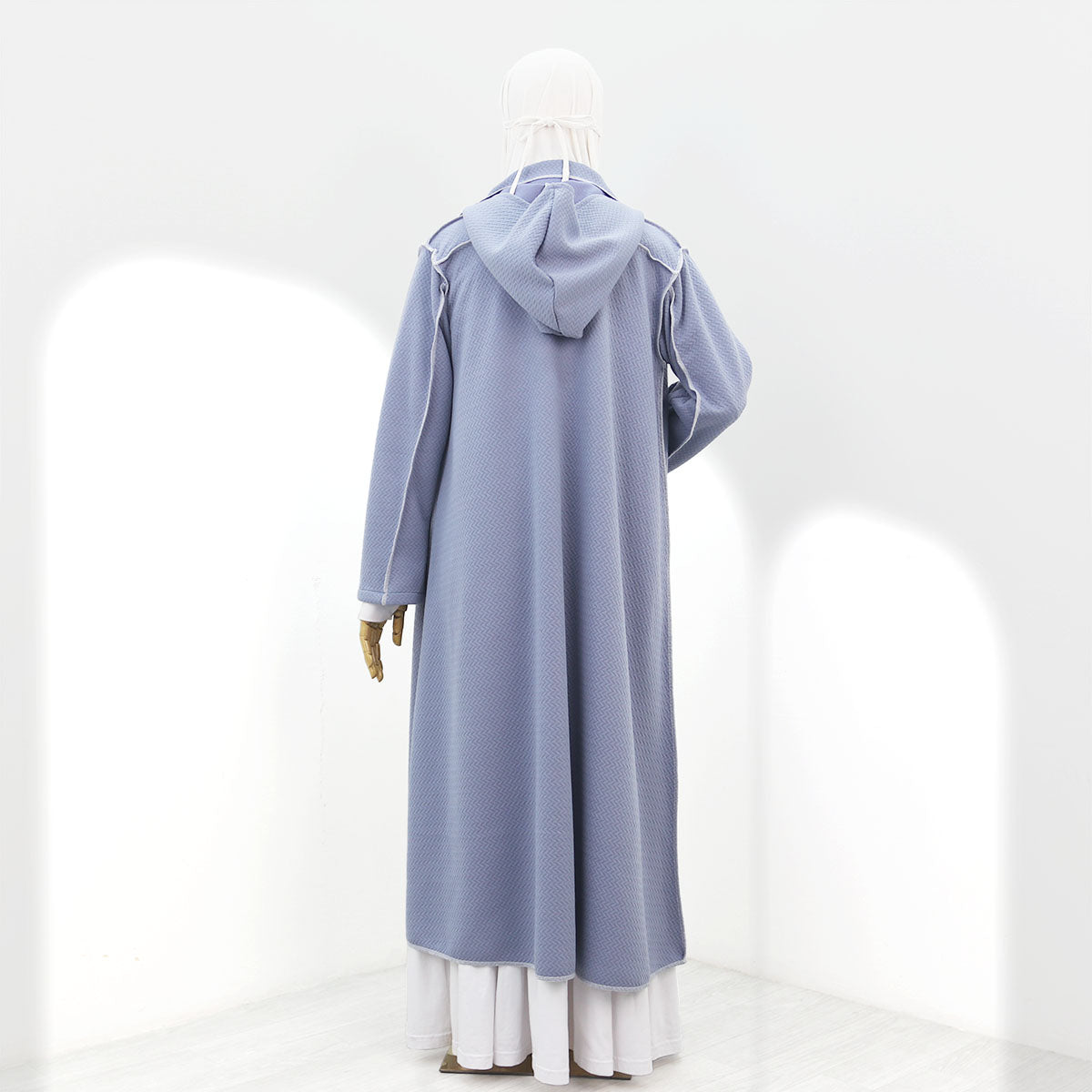 Nafeeza Long Jacket - Blue