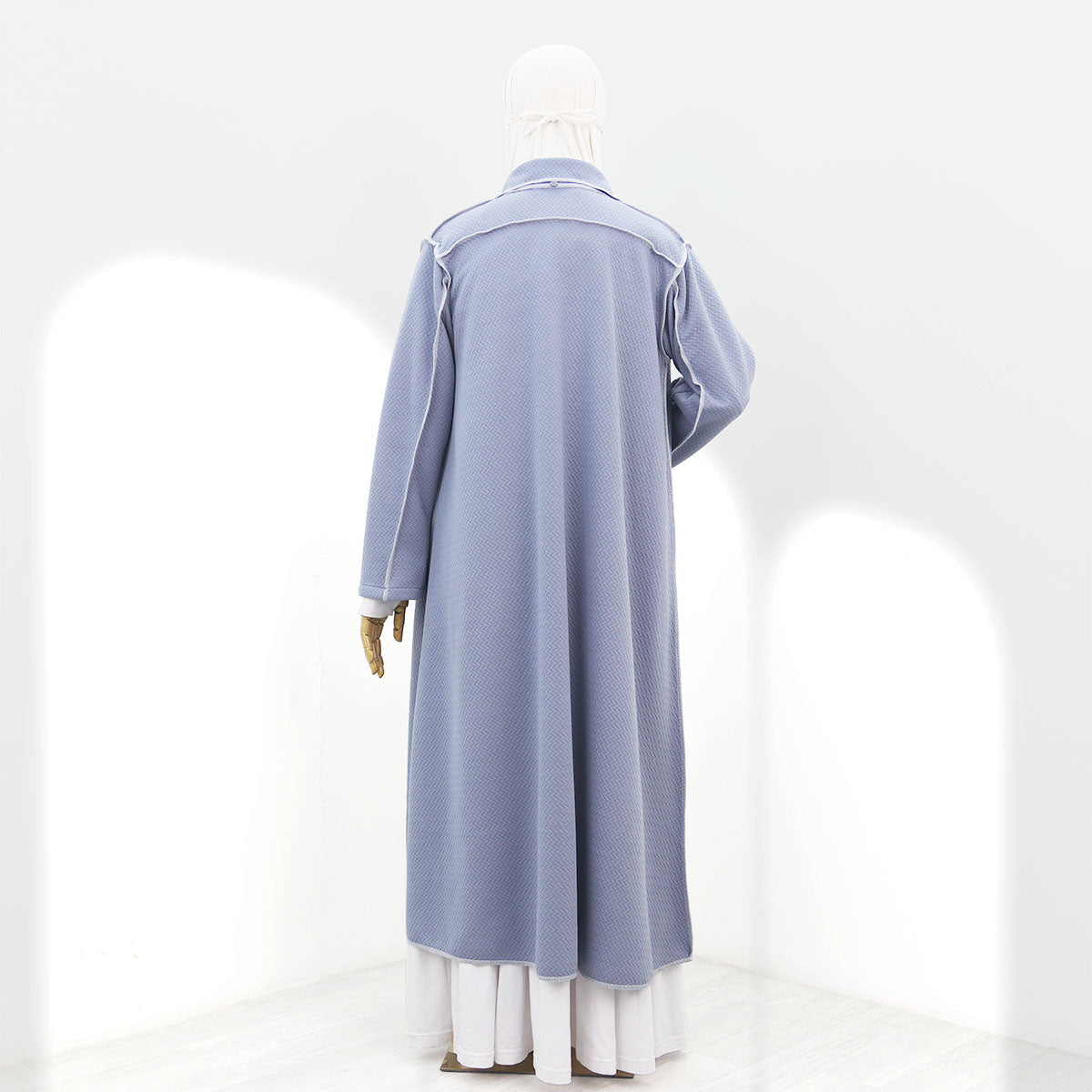 Nafeeza Long Jacket - Blue