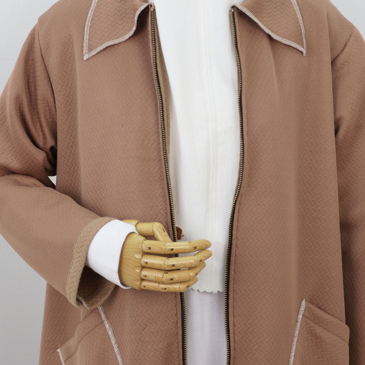 Nafeeza Long Jacket - Mocca