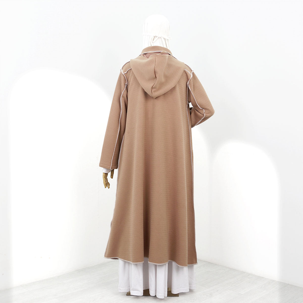 Nafeeza Long Jacket - Mocca