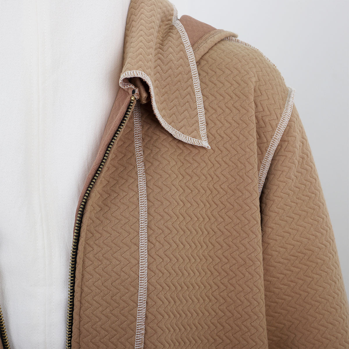 Nafeeza Long Jacket - Mocca