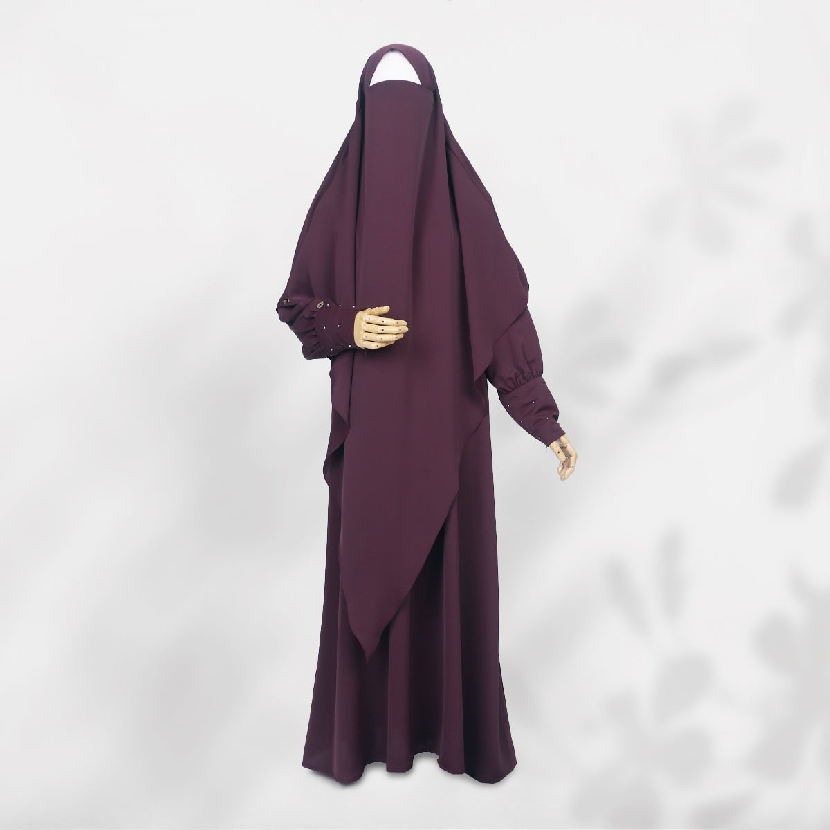 Qiana Set - Dark Maroon