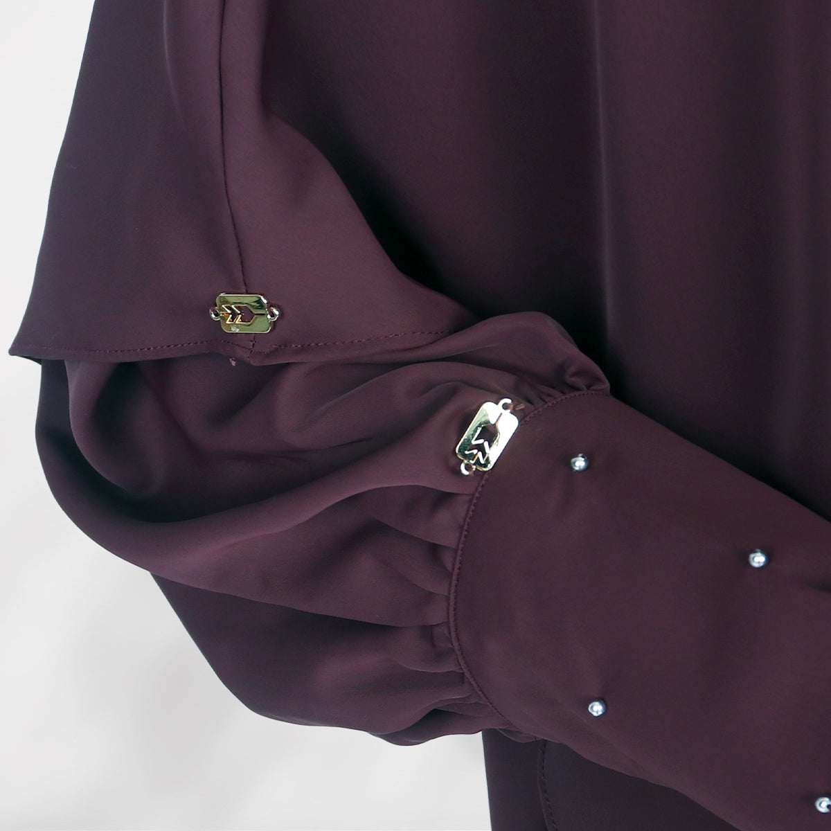Qiana Set - Dark Maroon