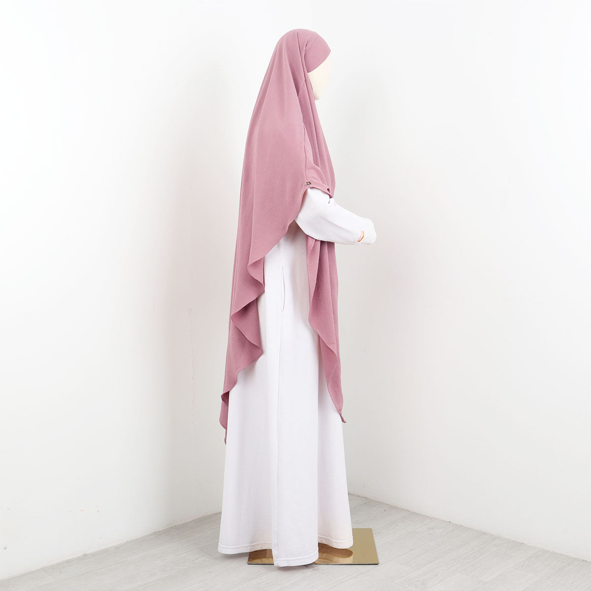 Sarah French Khimar - Dusty Pink
