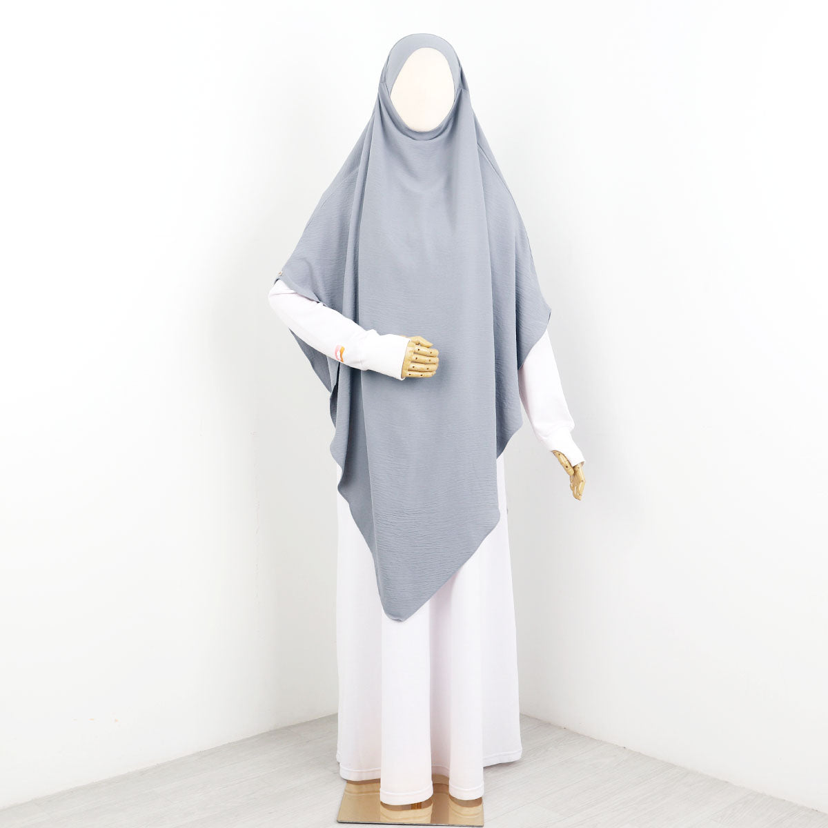 Sarah French Khimar - Netral Grey