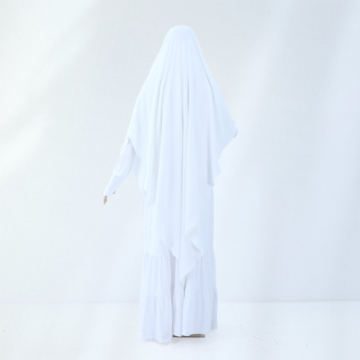 Sarah French Khimar - Broken White