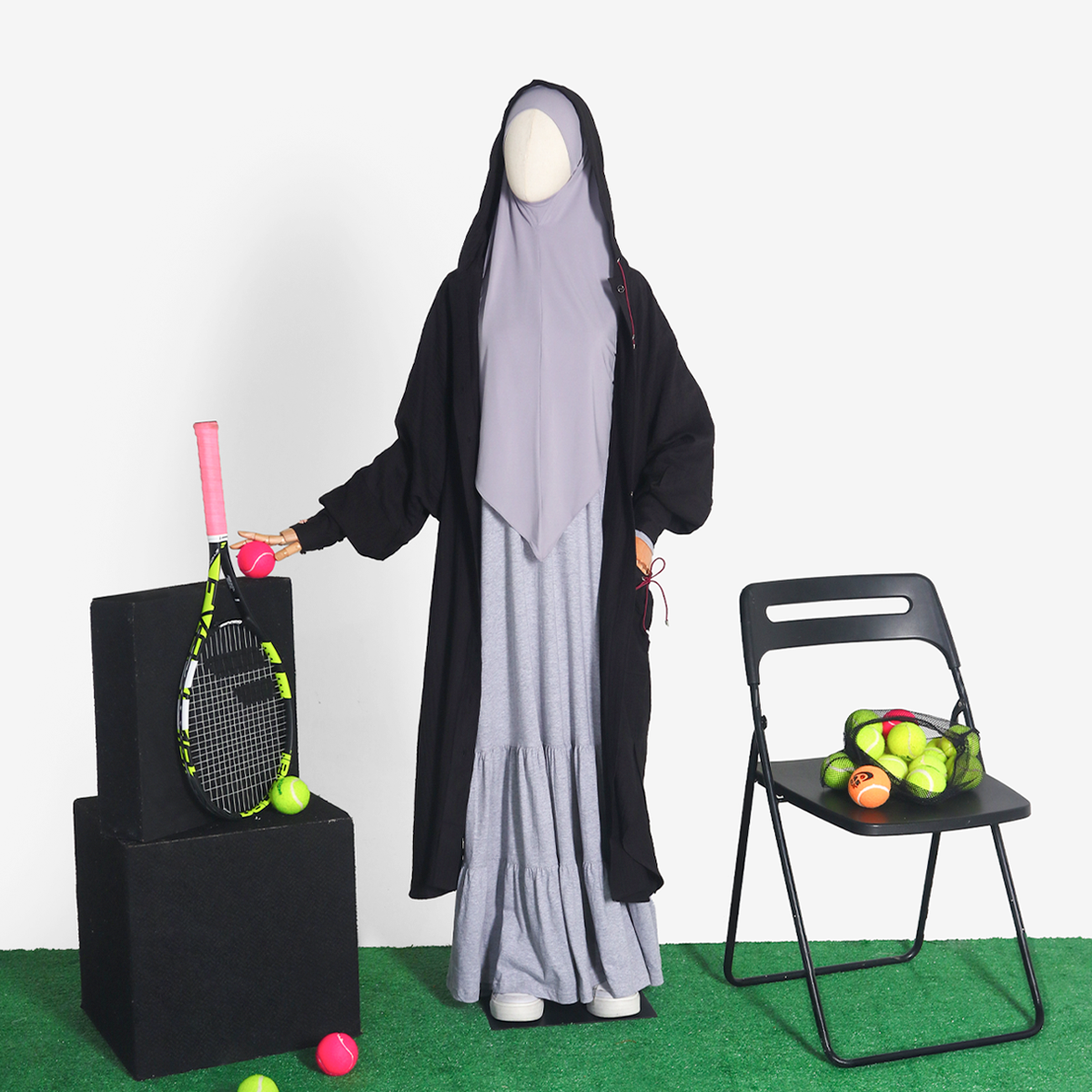 Syafira Outer - Black