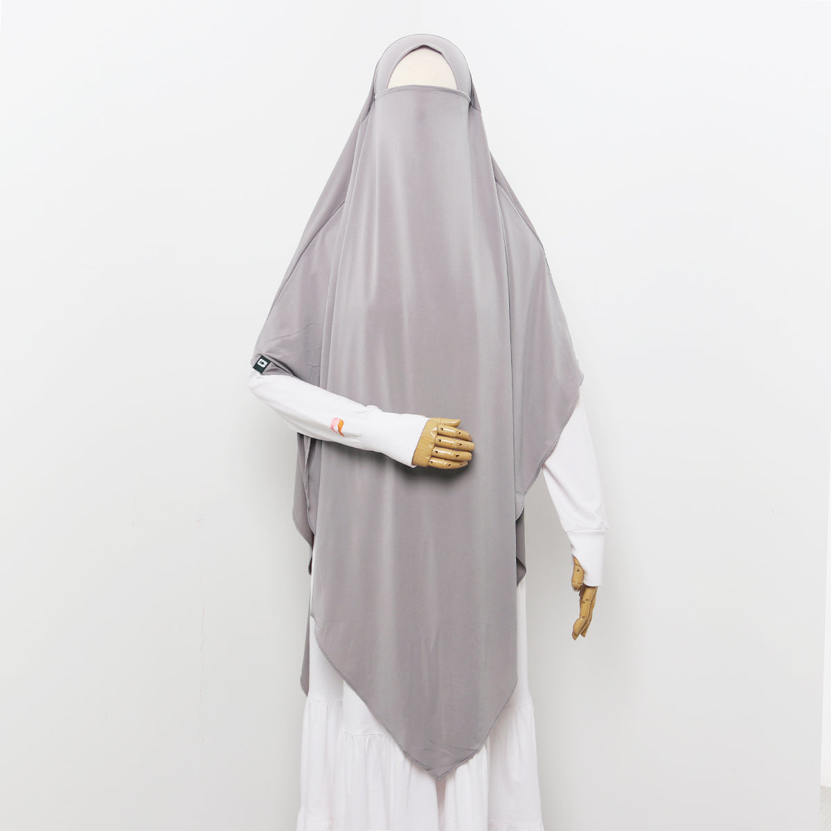 Syakila French Khimar - Grey