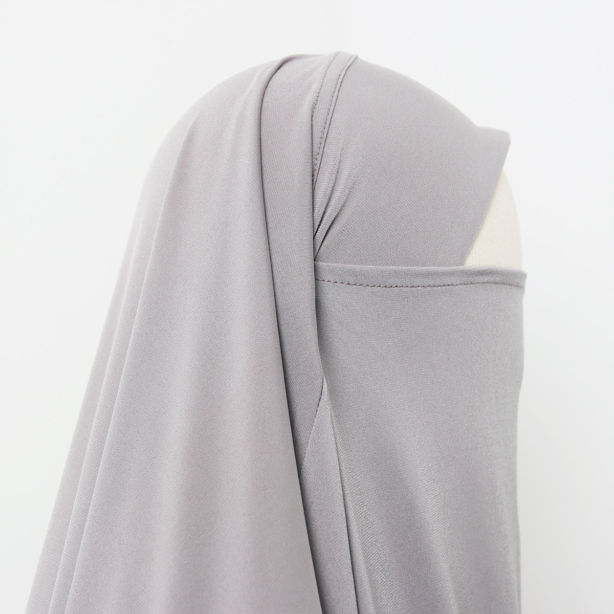 Syakila French Khimar - Grey