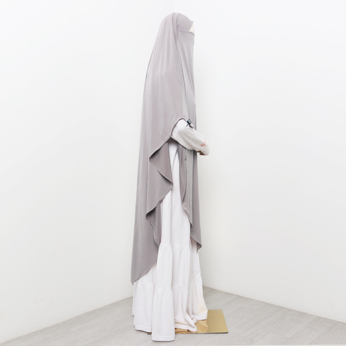 Syakila French Khimar - Grey