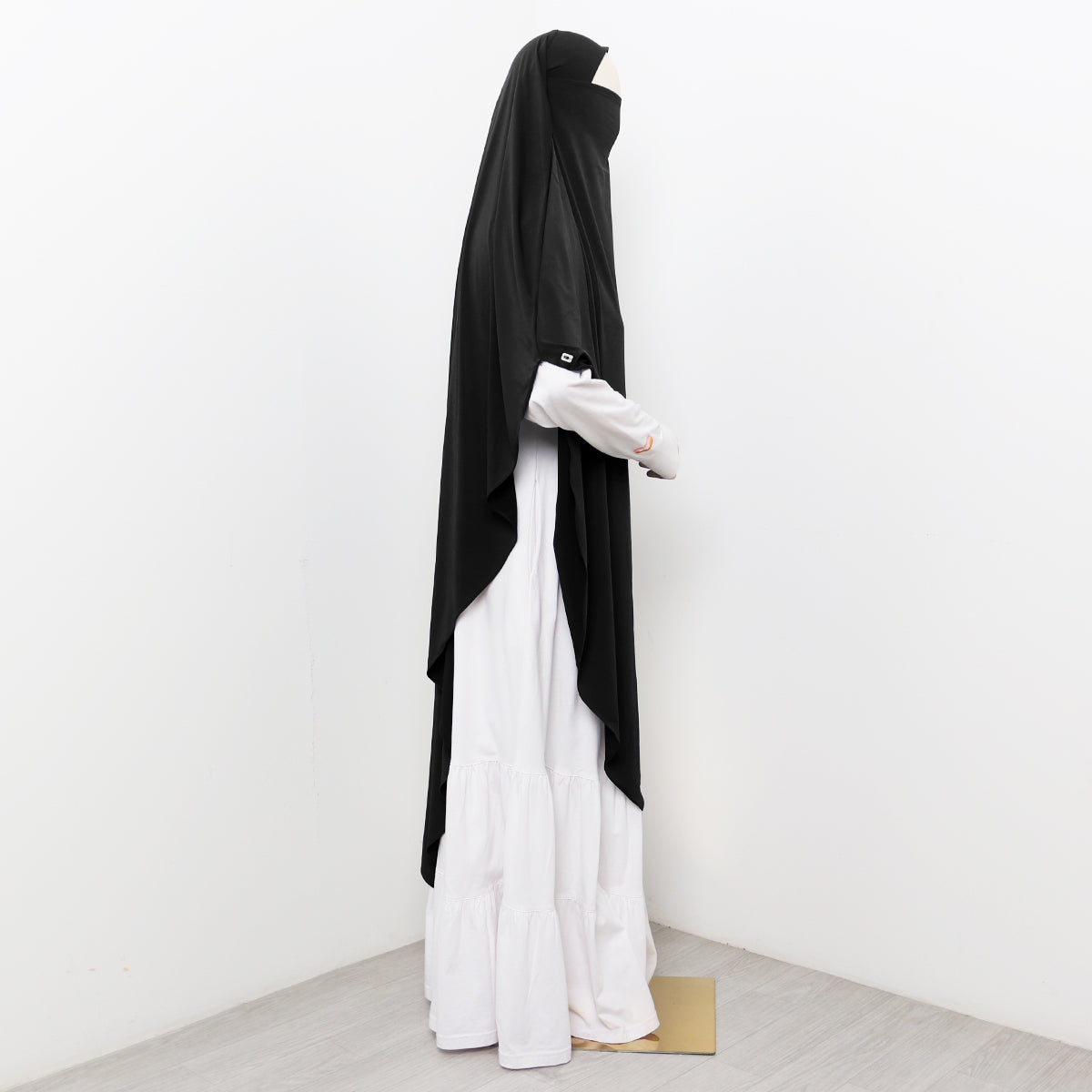 Syakila French Khimar - Black