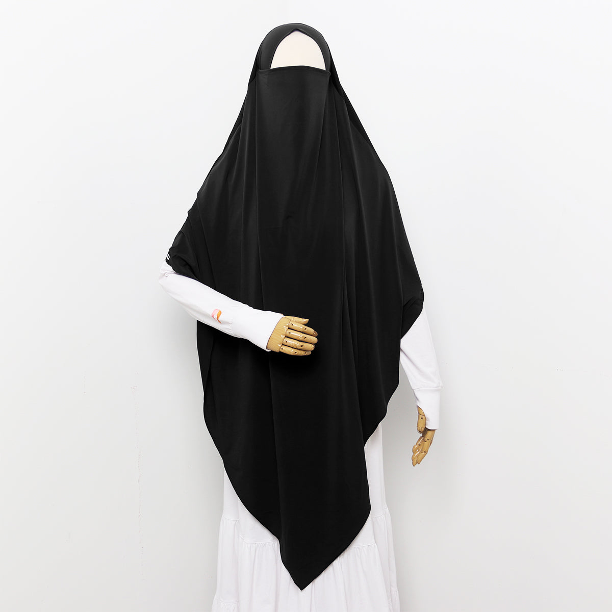 Syakila French Khimar - Black