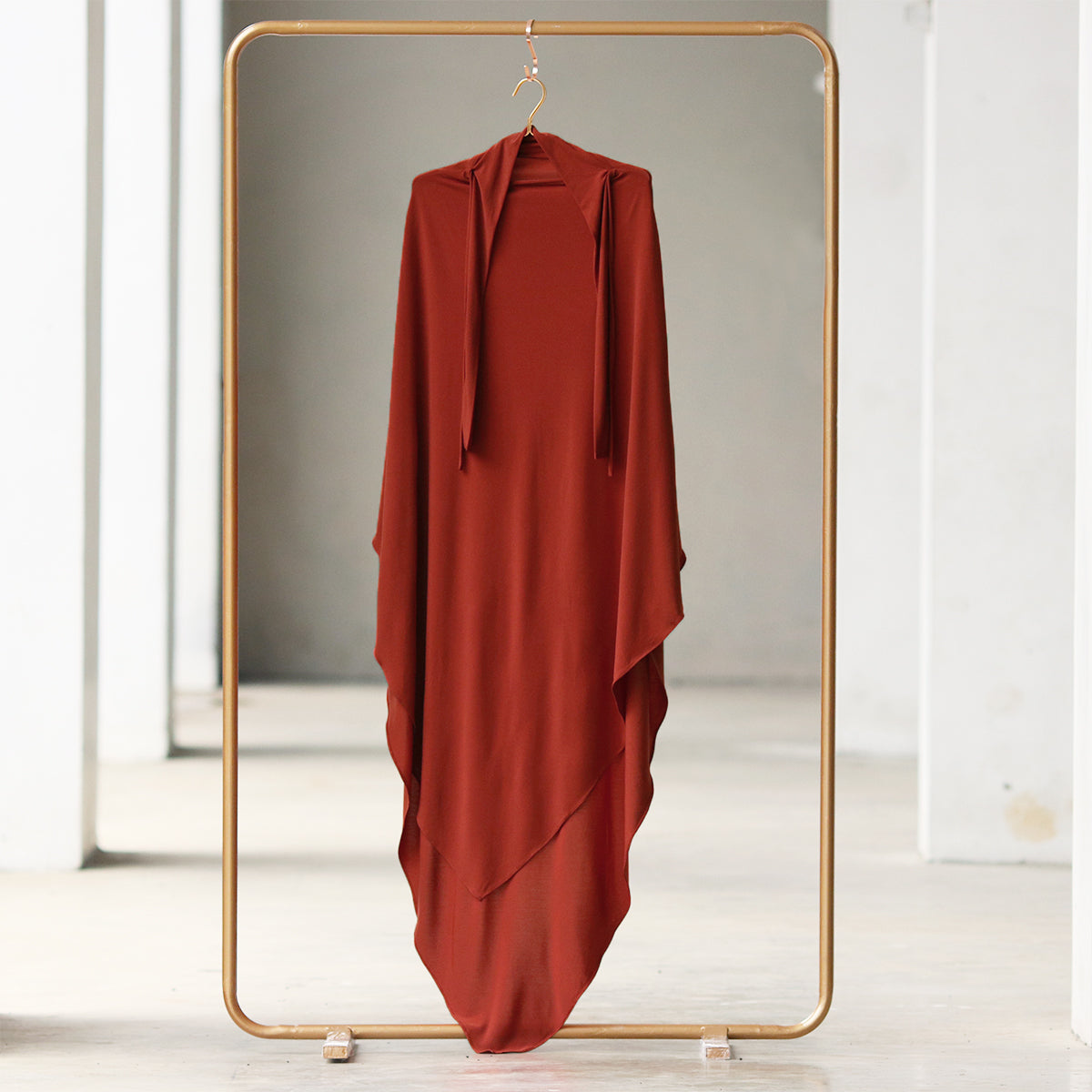 Syakila French Khimar - Brick